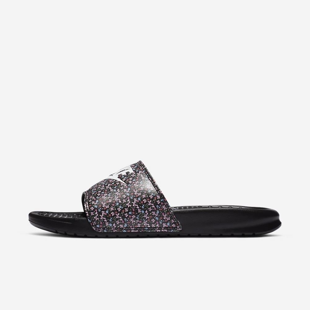 Claquette Nike Benassi JDI Noir 5028-316 Black/Light Arctic Pink/Baltic Blue/White Femme | DAW-58107737